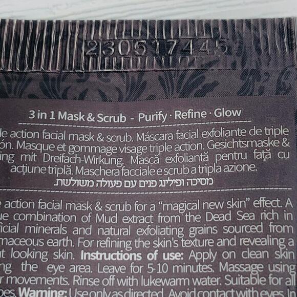 2x SABON 3 In 1 Dead Sea Mask & Scrub $56 Retail ($28/ea) (50ml/each) - Picture 5 of 7